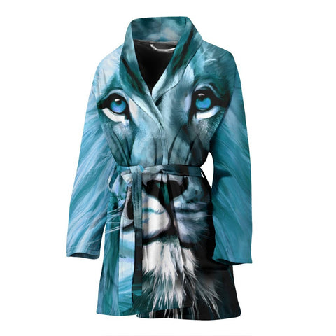 Lion Art Print Women's Limited Edition Bath Rob-Free Shipping