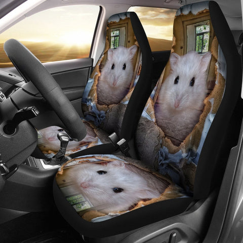 Cute Campbell's Dwarf Hamster Print Car Seat Covers-Free Shipping