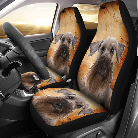Cesky Terrier Print Car Seat Covers-Free Shipping