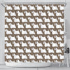 Sealyham Terrier Dog Pattern Print Shower Curtains-Free Shipping