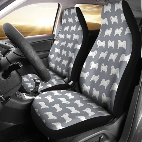 Samoyed Dog Pattern Print Car Seat Covers-Free Shipping