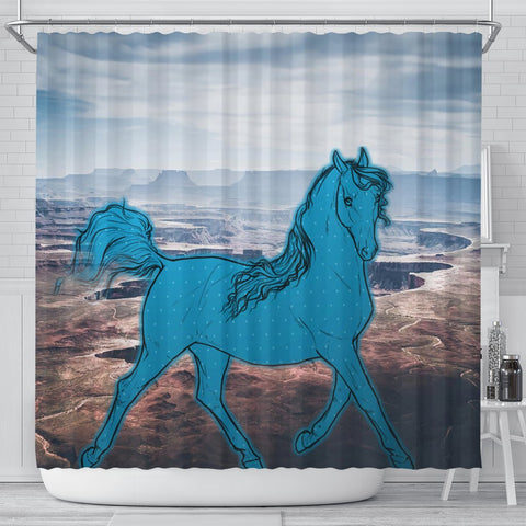 Anglo Arabian Print Shower Curtains-Free Shipping