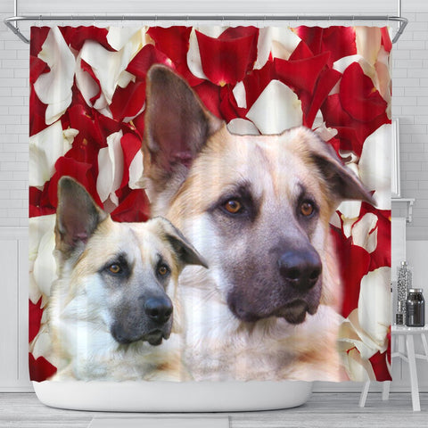 Chinook Dog Print Shower Curtains-Free Shipping