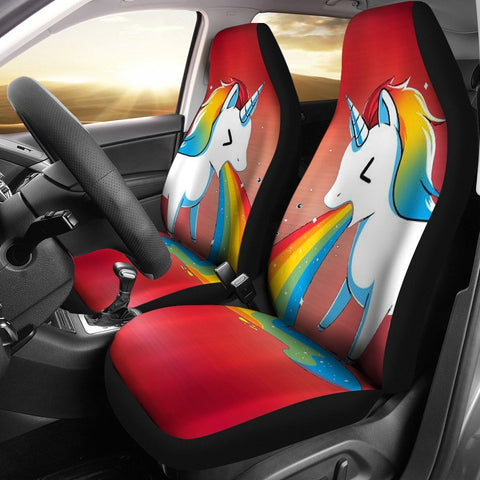 Unicorn rainbow Print Car Seat Covers-Free Shipping