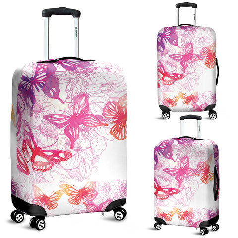 Colorful Butterfly Luggage Cover