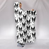 Boston Terrier Pattern Print Hooded Blanket-Free Shipping-Limited Edition