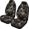 Bluetick Coonhound Dog In Lots Print Car Seat Covers-Free Shipping