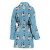 Siamese Cat Pattern Print Women's Bath Robe-Free Shipping