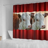 Hereford Cattle (Cow) Print Shower Curtain-Free Shipping