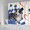 Cardigan Welsh Corgi Dog Print Shower Curtain-Free Shipping