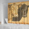 Dexter Cattle (Cow) Print Shower Curtain-Free Shipping