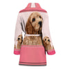 Cute Cockapoo Dog Print Women's Bath Robe-Free Shipping