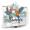 Parrots Summer Paradise Hooded Blanket