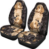 Cocker Spaniel In Lots Print Car Seat Covers-Free Shipping