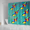 Gouldian Finch Bird Print Shower Curtains-Free Shipping