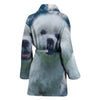 Cute Maltese Dog Print Women's Bath Robe-Free Shipping