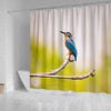 Lovely Kingfisher Bird Print Shower Curtains-Free Shipping