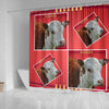 Cute Hereford Cattle (Cow) Print Shower Curtain-Free Shipping