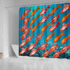 Cherry Barb Fish Print Shower Curtains-Free Shipping