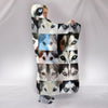 Siberian Husky Dog Eyes Print Hooded Blanket-Free Shipping