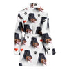 Beauceron Dog Patterns Print Women's Bath Robe-Free Shipping