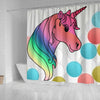 Unicorn Print Shower Curtain-Free Shipping