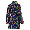 Lovely Parrots With Flower Print Women's Bath Robe-Free Shipping