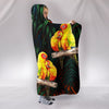 Sun Conure Parrot Print Hooded Blanket-Free Shipping