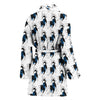 Siberian Husky Dog Pattern Print Women's Bath Robe-Free Shipping