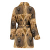 Shar Pei Dog Print Women's Bath Robe-Free Shipping