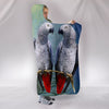 Lovely African Grey Parrot Print Hooded Blanket-Free Shipping