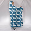 Dachshund Dog Pattern Print Hooded Blanket-Free Shipping