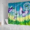 Butterfly Print Shower Curtain-Free Shipping