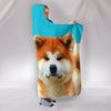 Cute Akita Dog Print Hooded Blanket-Free Shipping