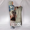 I Love American Bulldog Hooded Blanket