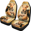 Airedale Terrier Print Car Seat Covers- Free Shipping
