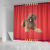 Briard Dog Print Shower Curtain-Free Shipping