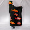 Cherry Barb Fish Print Hooded Blanket-Free Shipping