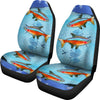 Neon Tetra Fish Print Car Seat Covers-Free Shipping