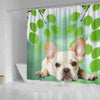 Lovely French Bulldog Print Shower Curtains-Free Shipping