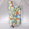 Floral color Print Hooded Blanket-Free Shipping