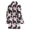 Briard Dog Pattern Print Women's Bath Robe-Free Shipping