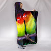 Love Bird Print Hooded Blanket-Free Shipping