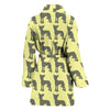 Chinese Crested Dog Pattern Print Women's Bath Robe-Free Shipping