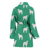 Borzoi Dog Pattern Print Women's Bath Robe-Free Shipping