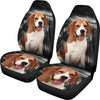 Cute Beagle Dog Print Car Seat Covers- Free Shipping