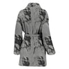 Saluki Dog Print Women's Bath Robe-Free Shipping