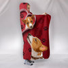 Basenji Dog Paws Print Hooded Blanket-Free Shipping