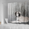 Saluki Dog Print Shower Curtains-Free Shipping