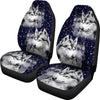 Siberian Husky Dog Art Print Car Seat Covers-Free Shipping